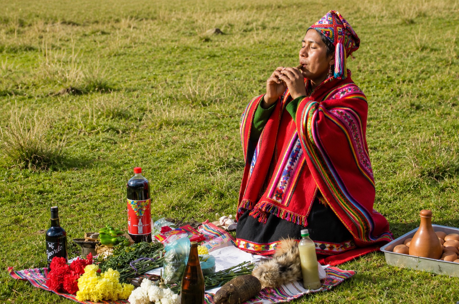 Offering to Pachamama and the Apus